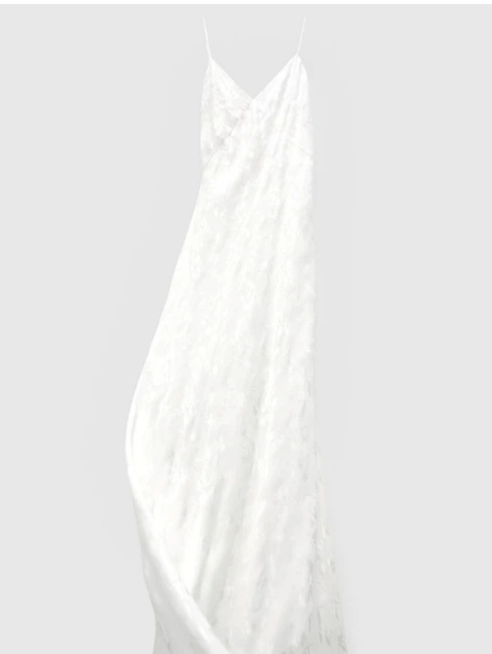 Zara Jacquard Floral Maxi Dress Low Back - Picture 4 of 13